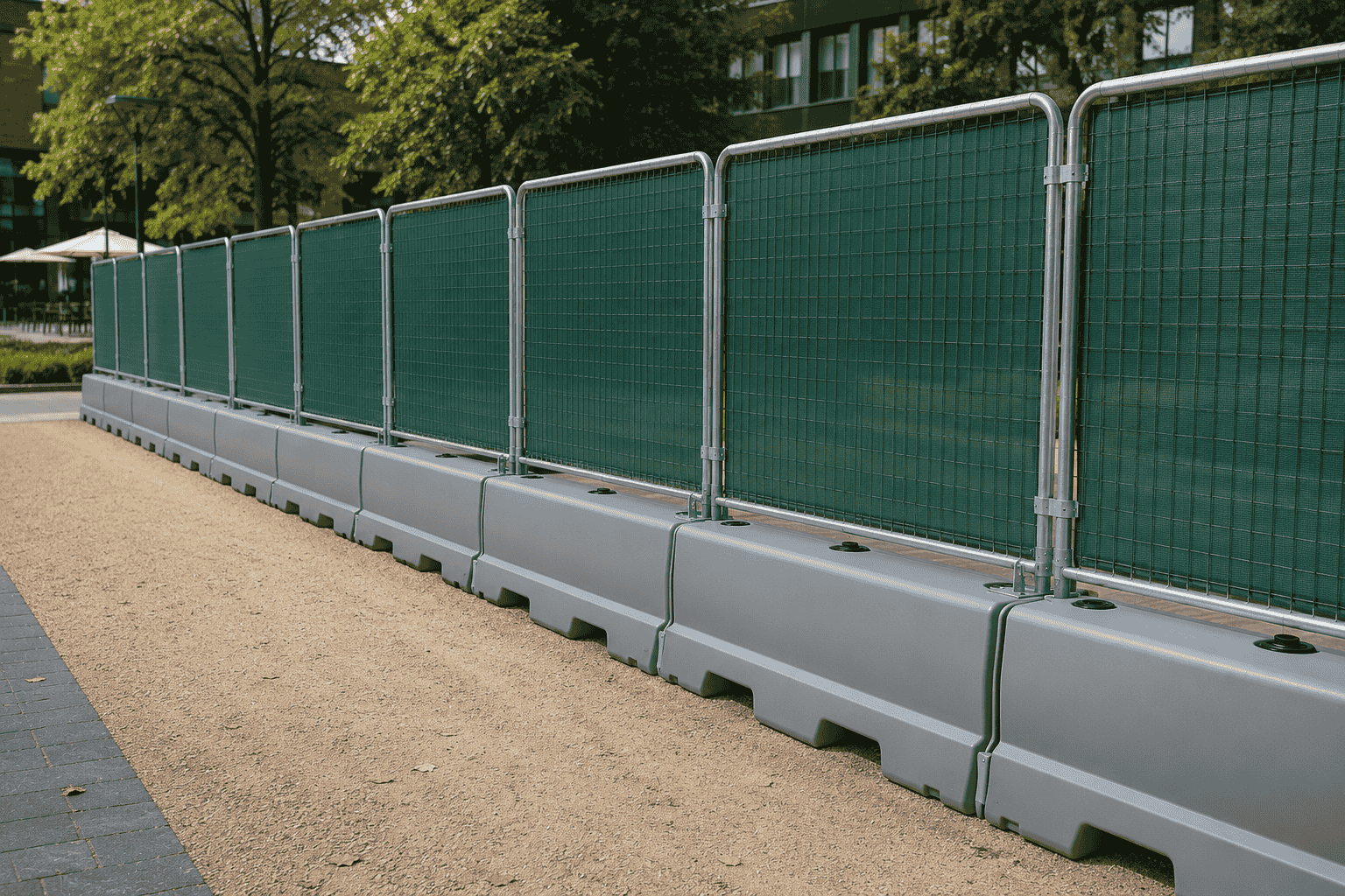 an example of a Water Barrier with GAWK Screen